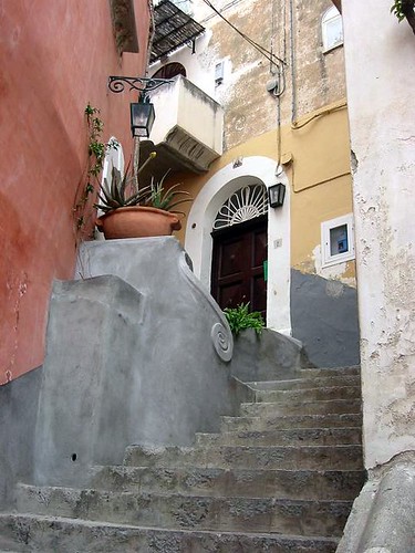 Stairs and door positano
