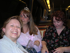 Suzanne, Me, and Sweetie on the metro