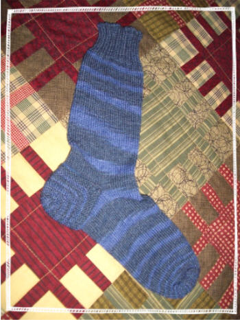 finished dorchester sock