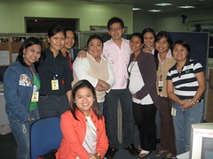 Newsroom gals with Dennis Trillo