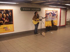 Music on the subway, Union Square