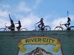 roof of River City Bike Shop