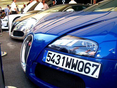 Bugatti Veyrons..