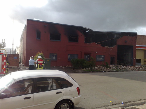burned chocolate factory in Meeks Road marrickville
