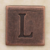 Copper Square Letter L