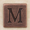 Copper Square Letter M