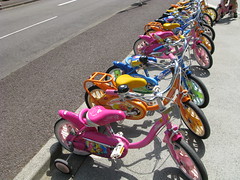 Cute.  Advertising.  Bicycles.  Tokyo.