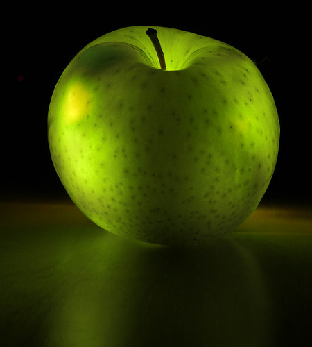 Glowing apple