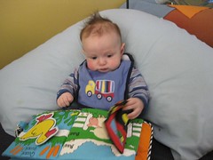 reading by himself