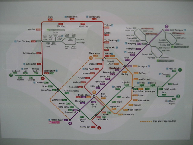  map with circle line stages i ii singapore mrt map with circle line ...
