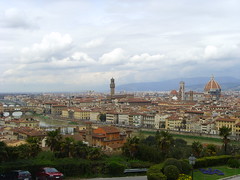 Firenze dal Duomo a Ponte Vecchio visti dal Piazzale Michelangelo