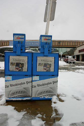 Newspaper boxes in SW, by Elvert Barnes