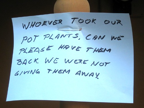 Potplant sign