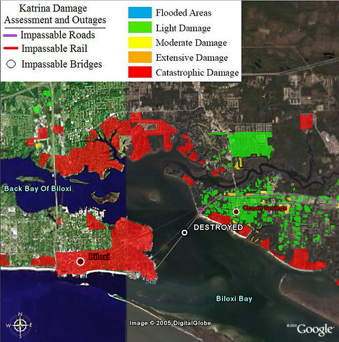 FEMA Katrina Damage Assessment Overlay - Biloxi