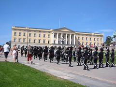 Changing Guard kat Royal Palace, Oslo, Norway