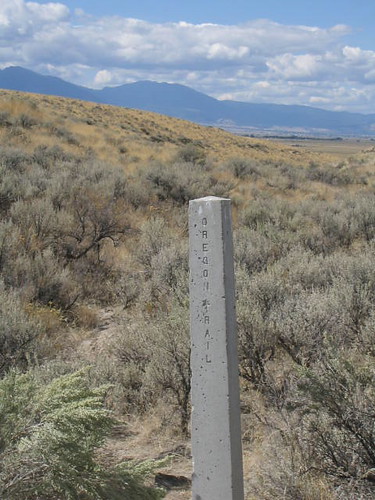 Marker on the Oregon Trail