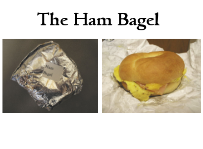 the ham bagel