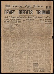 Chicago Daily Tribune Dewey defeat truman