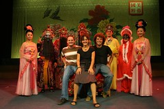 Robbie, Eva & Roger with Sichuan Opera Performers
