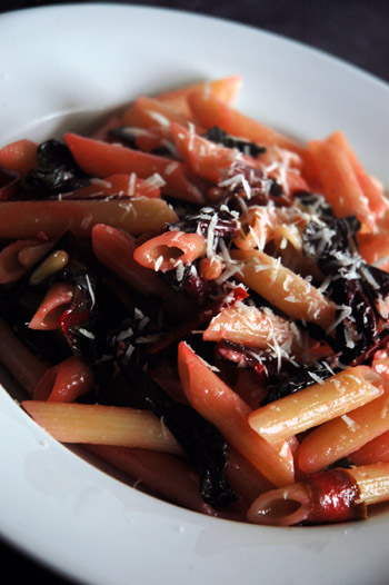 Penne with Chard and Pecorino