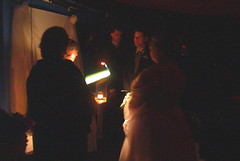 Wedding ceremony in a planetarium