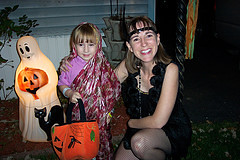 A Indian Princess and Flapper Halloween