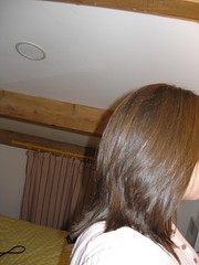 a side shot: tamed hair