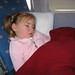 Abbie Sleeping on the Plane