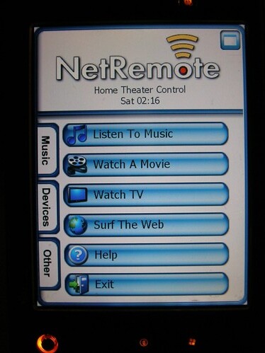 NetRemote on my HTC Advantage