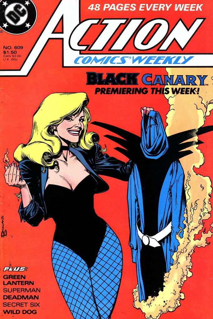 Action Comics 609 Black Canary cover by Brian Bolland 1988