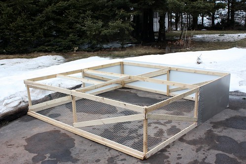 Finished frame with door supports