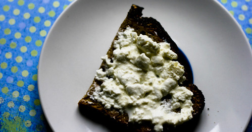 Cottage Cheese and Honey on Toast
