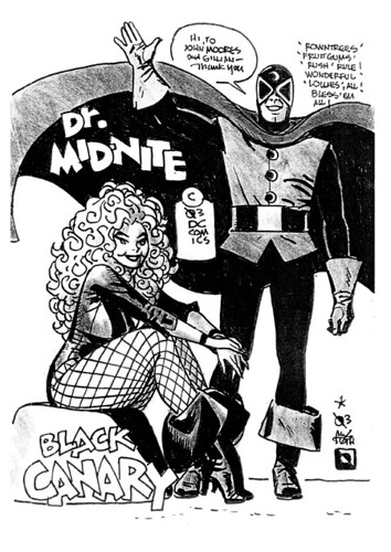 Black Canary and Doctor Mid-Night