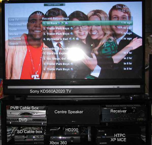 SageMC Recorded TV screen