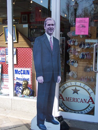 George Bush cutout
