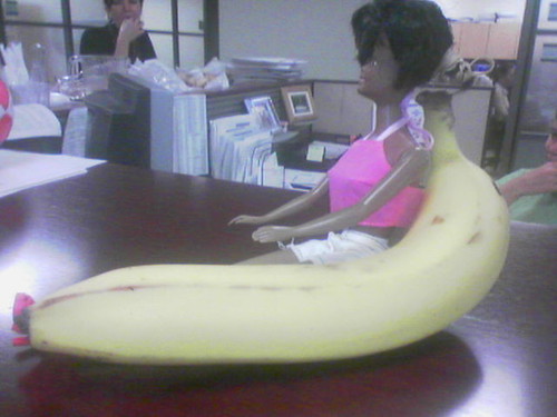 barbie banana side