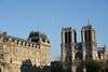 Notre Dame and the moon