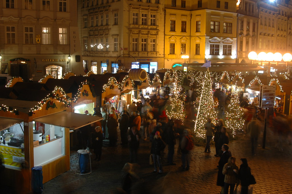 Old Town Square at Christmastime