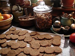 Herbie cookie baking of Molasses Cookies