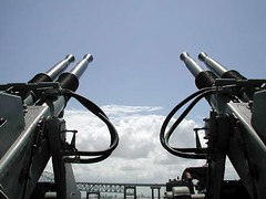 Guns on USS Lexington