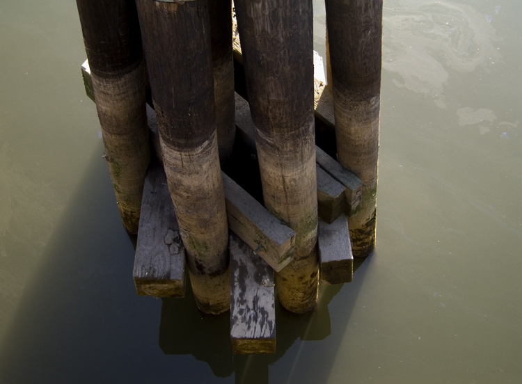 pilings, gowanus canal