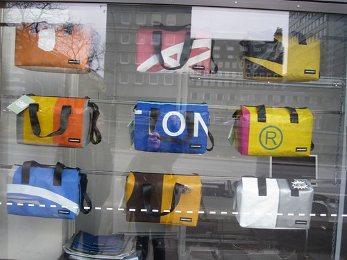 freitag bags made from recycled signs