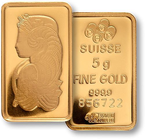 Credit Suisse 5g Gold Bullion