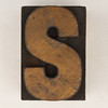 wood type letter S