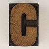 wood type letter C