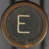 typewriter key letter E