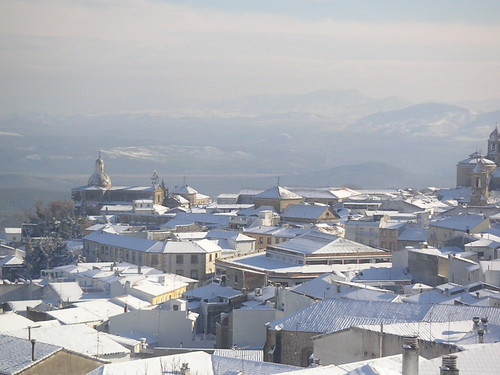 Vista desde mi habitación un día de nieve (Úbeda, Jaén)