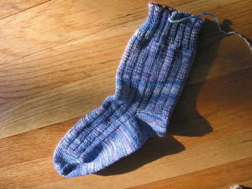 Gram's sock - first sock done
