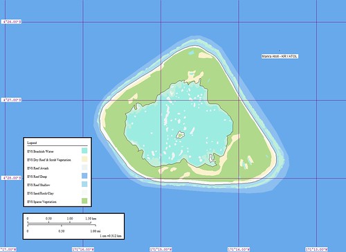 Manra Atoll - Map