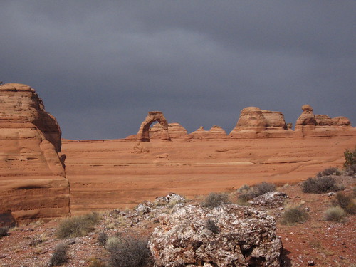Delicate Arch and Clouds